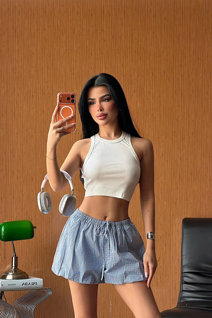 EYY Women White Strappy Crop Top - Chelmsford