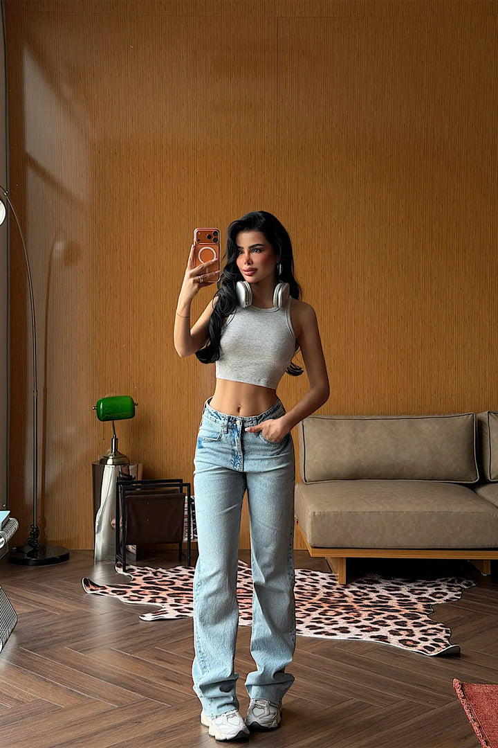 EYY Women Ice Blue High-Waisted Jeans - Greece