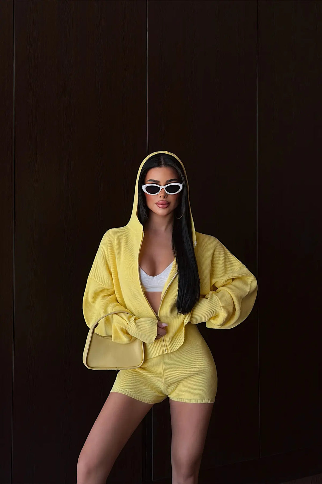 EYY Women Yellow Shorts Set - Kifisiá