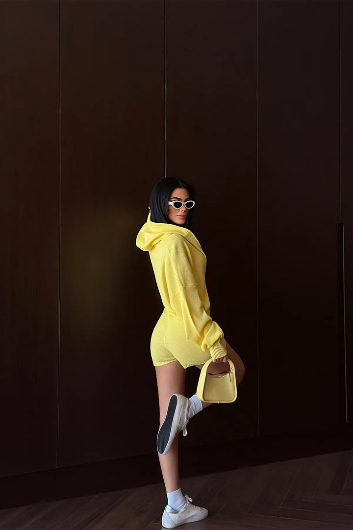 EYY Women Yellow Shorts Set - Kifisiá