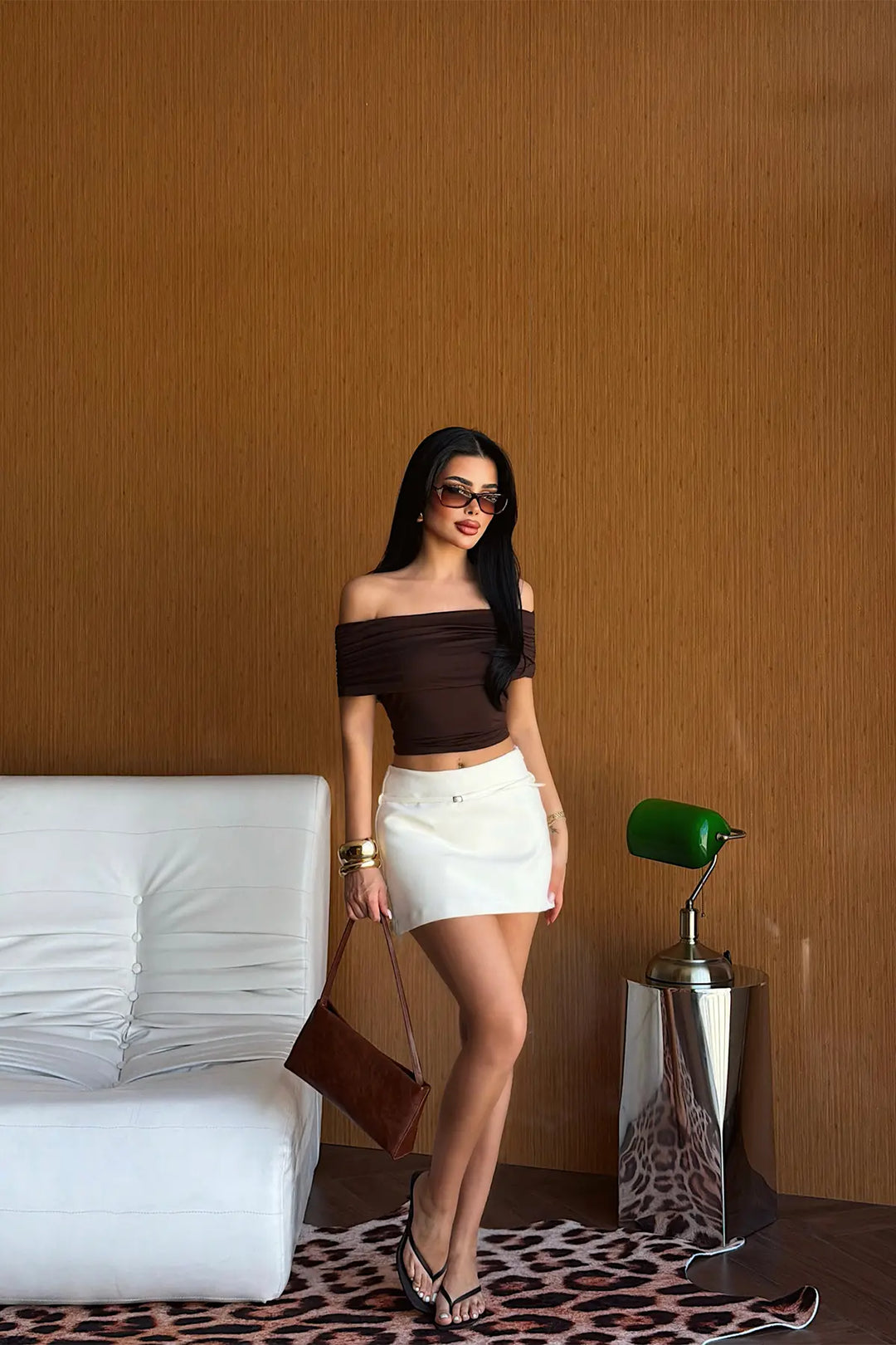 EYY Women Brown Basic Crop Top - Clarington