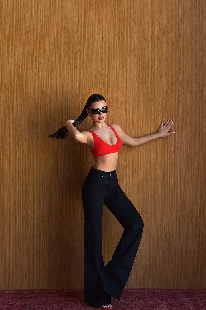 EYY Women Black High-Waisted Jeans - Croydon