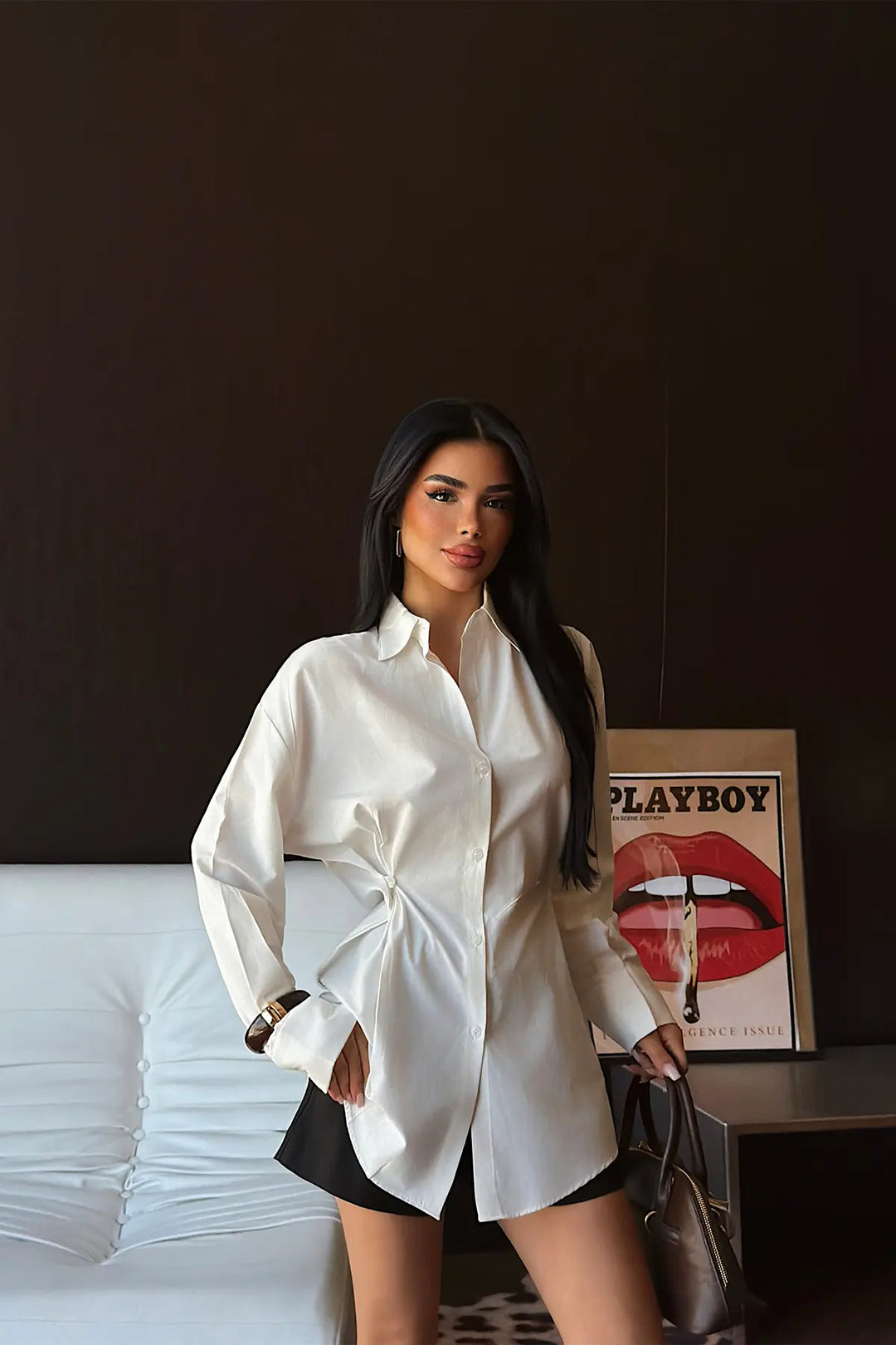 EYY Women White Button Detail Shirt - Palaió Fáliro