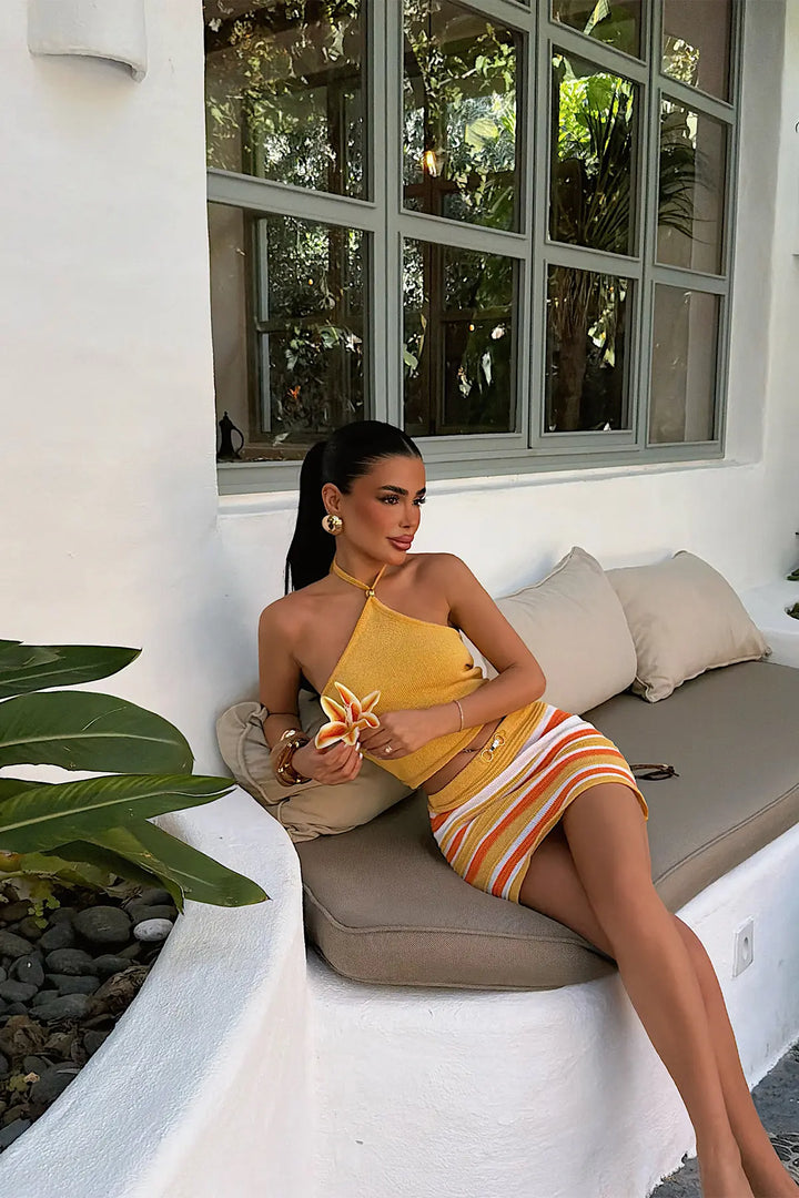 EYY Women Yellow Skirt Set - Coalville