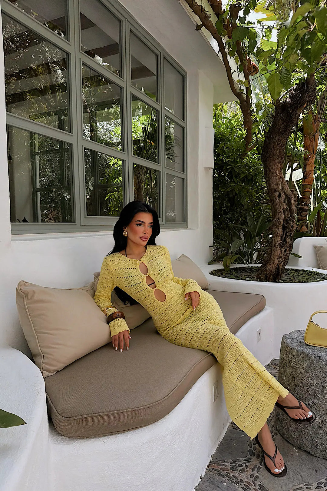 EYY Women Yellow Knitted Dress - Princeton