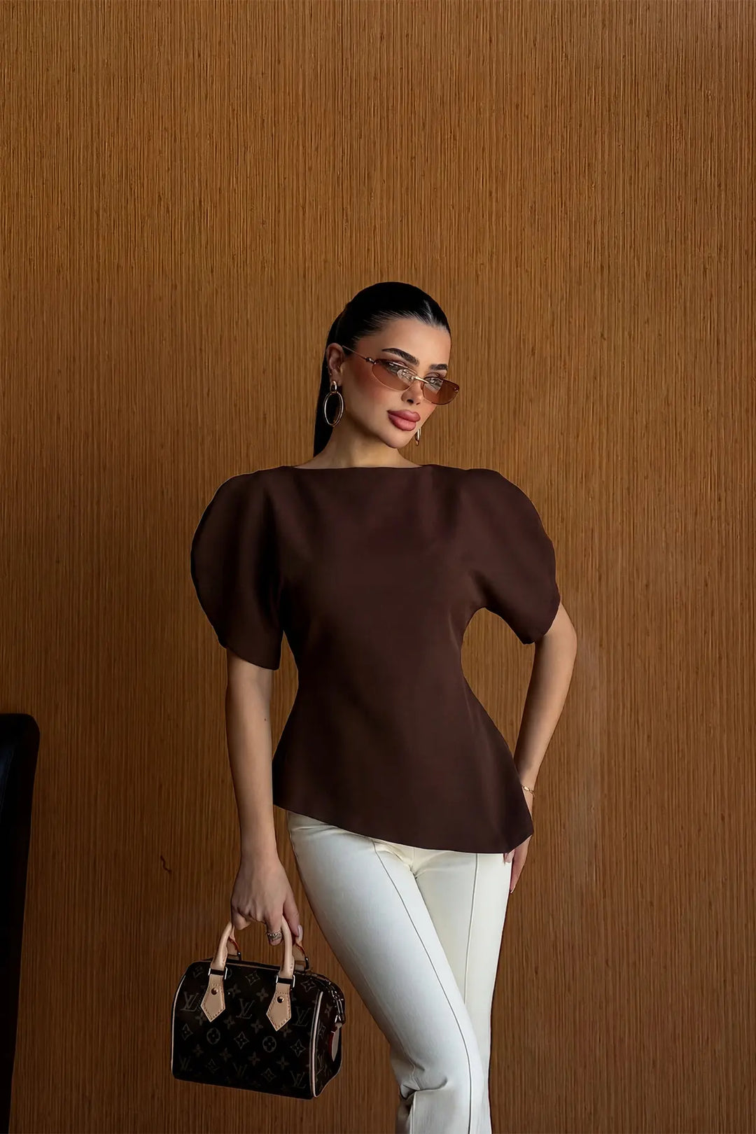 EYY Women Brown Basic Blouse - Myrtle Beach