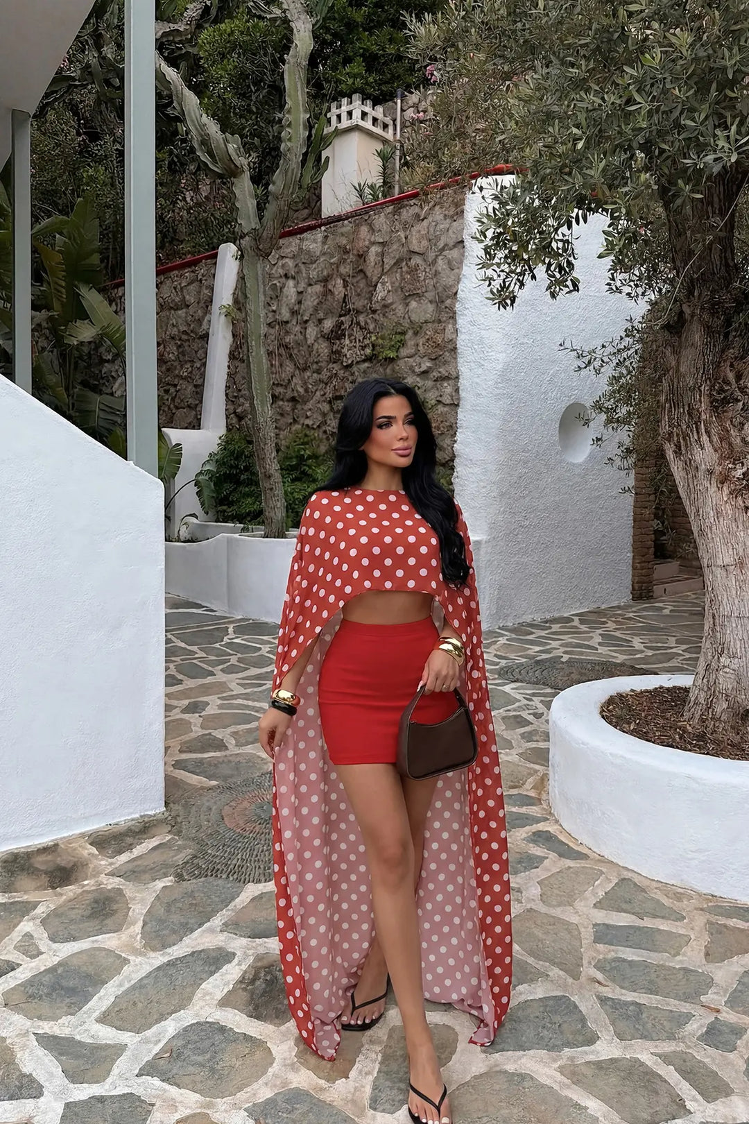 EYY Women Three-Piece Set with Red Skirt - Falkensee