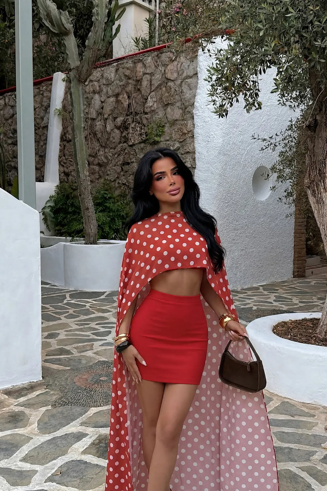 EYY Women Three-Piece Set with Red Skirt - Falkensee