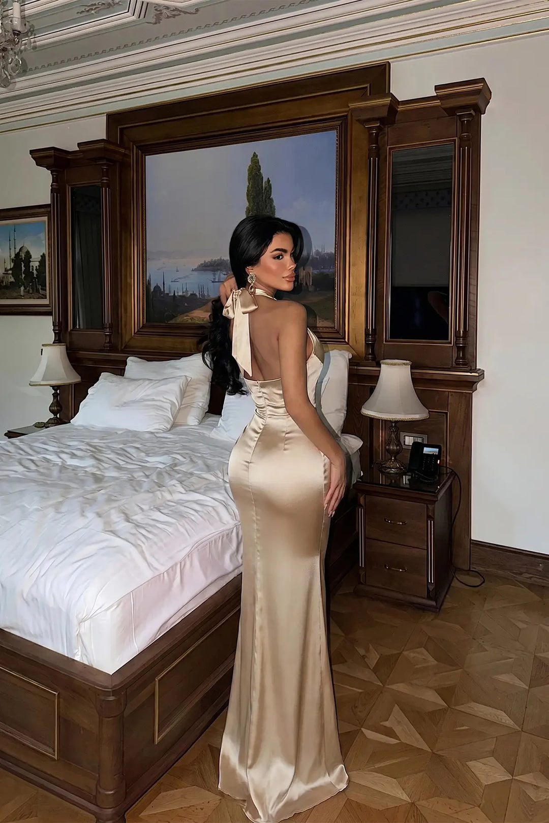 EYY Women Gold Sartoria Long Dress - Leicester