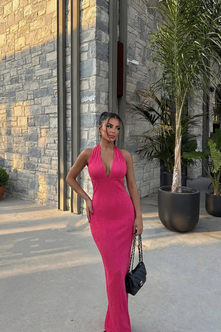 EYY Women Fuchsia Back Detail Dress - Kitchener