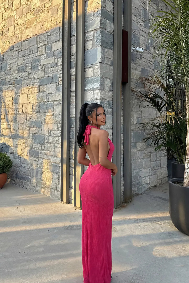 EYY Women Fuchsia Back Detail Dress - Kitchener