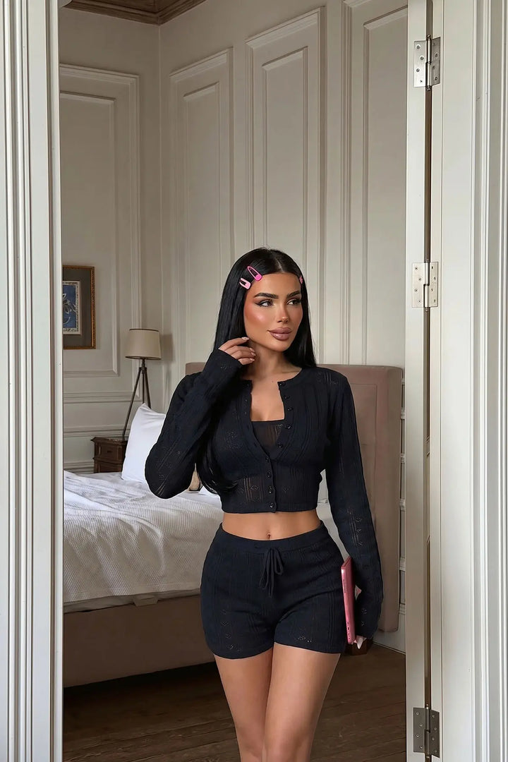 EYY Women Black Skirt Set - Burbank