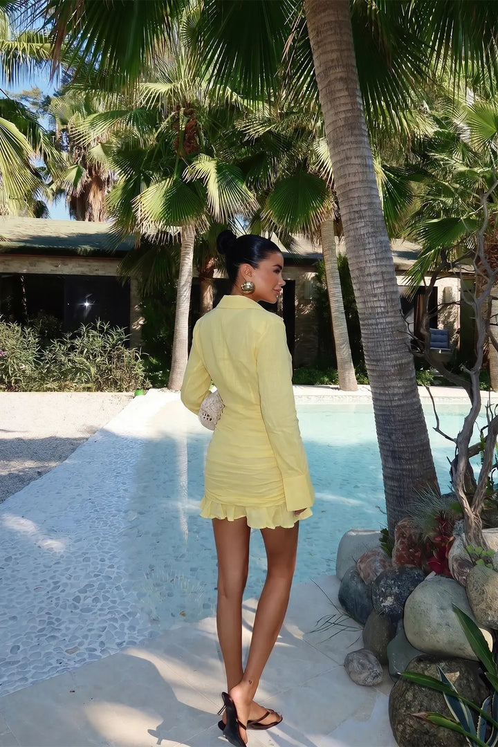 EYY Women Yellow Tahlia Dress - Montemorelos