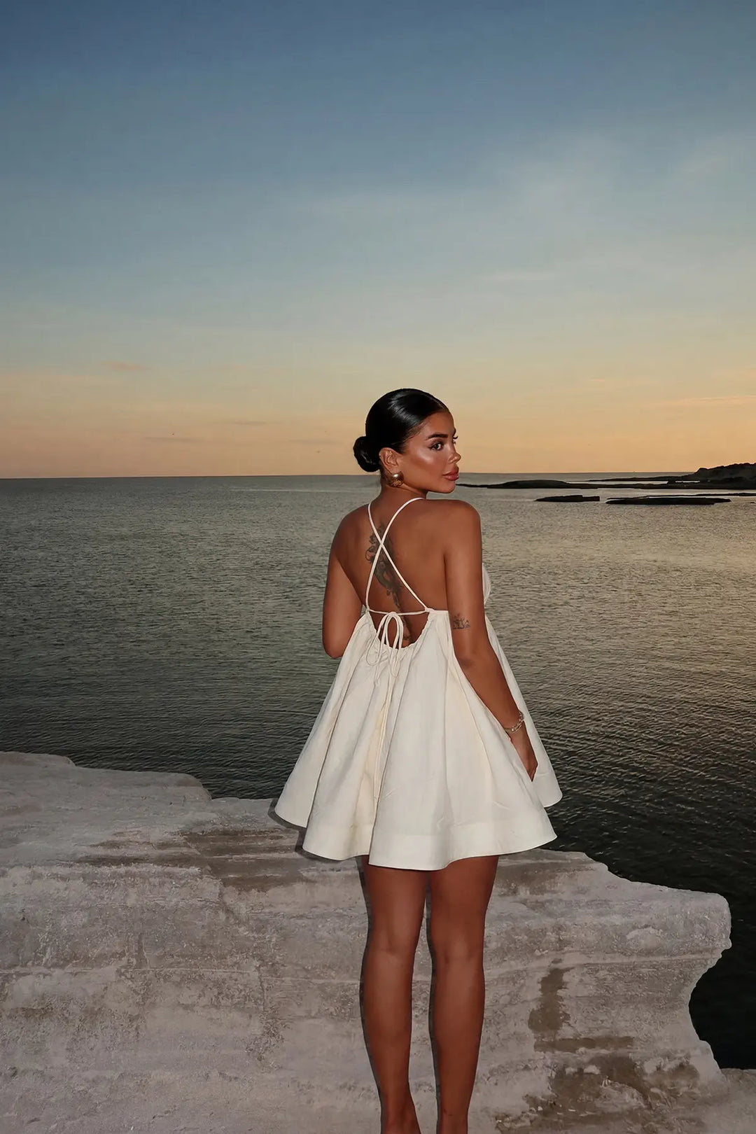 EYY Women White Strapless Mini Dress - Innsbruck