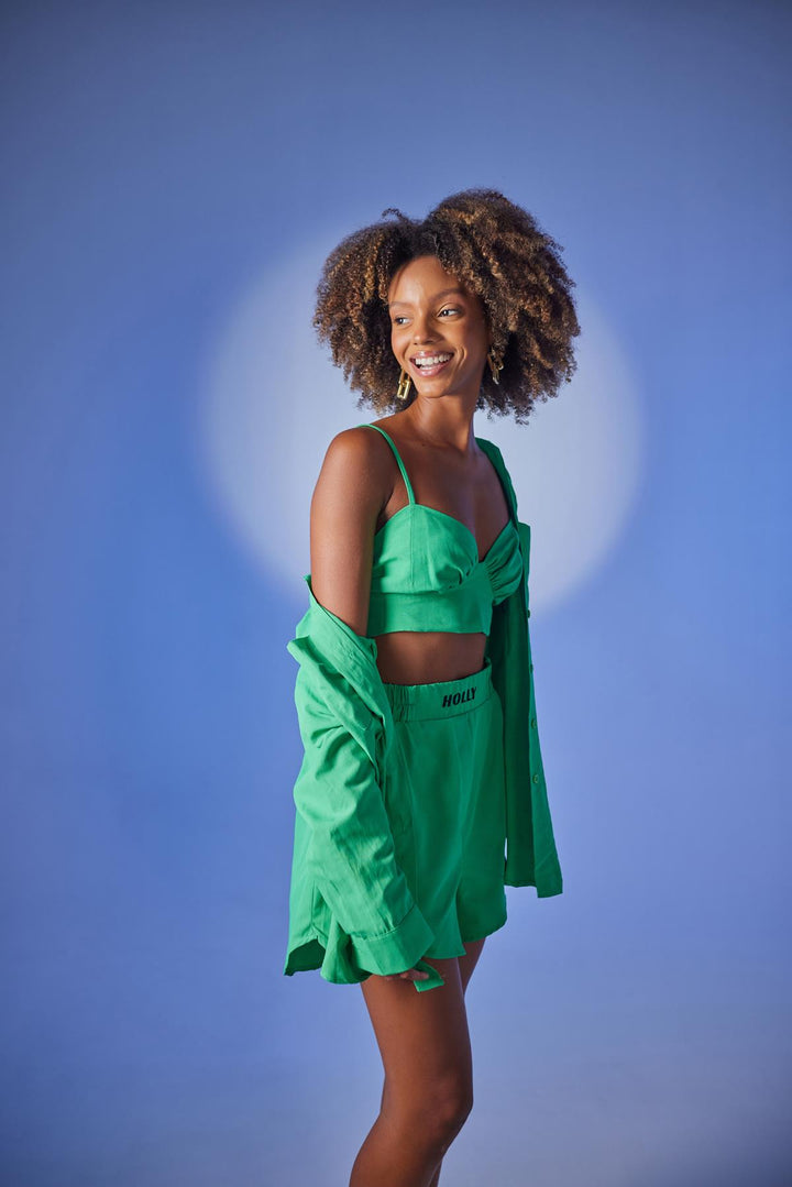 HLLY Women Green shirt for men - Hoorn