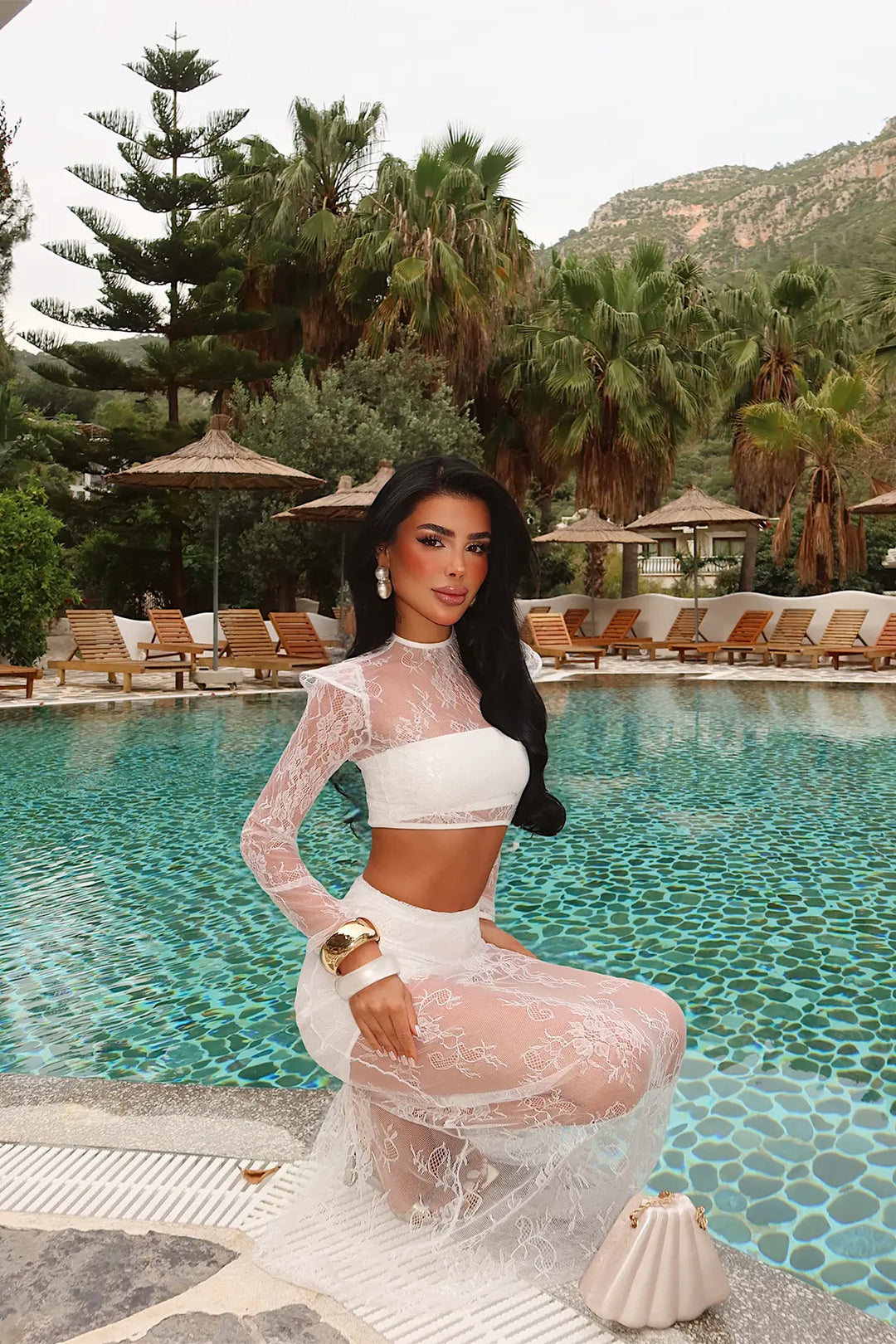EYY Women White Transparent Set - Hinckley