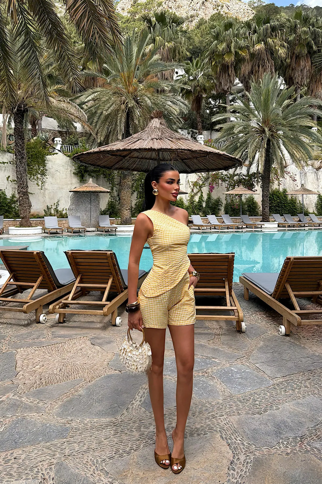 EYY Women Yellow Shorts Set - Molina de Segura