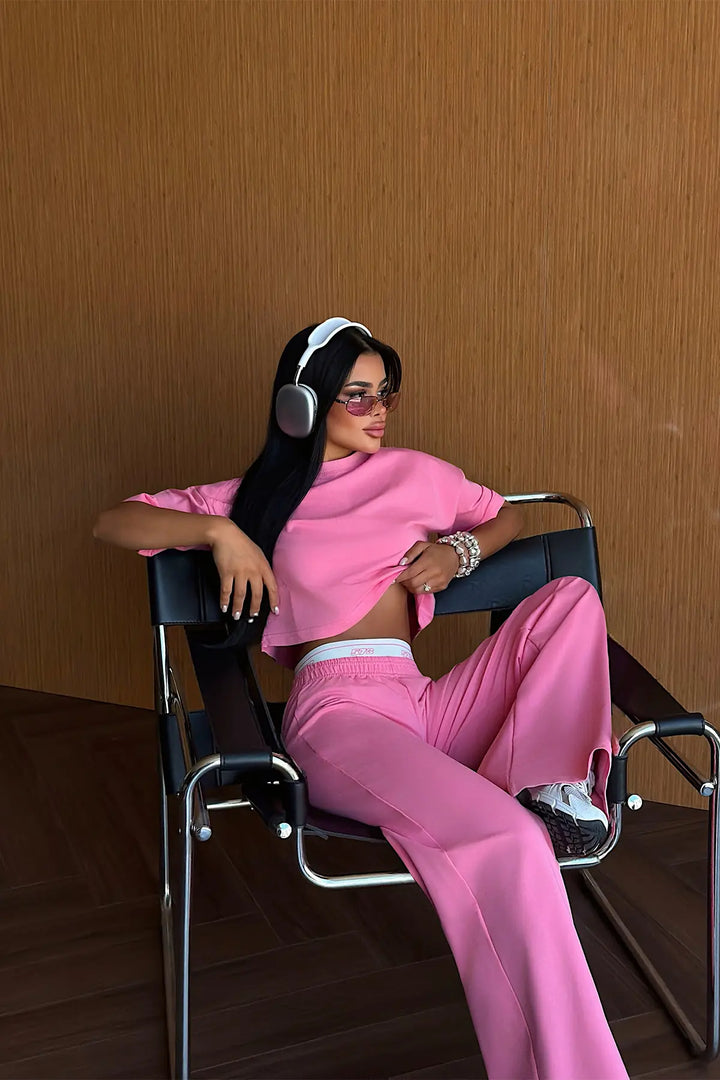 EYY Women Fuchsia Pants Set - Amberg