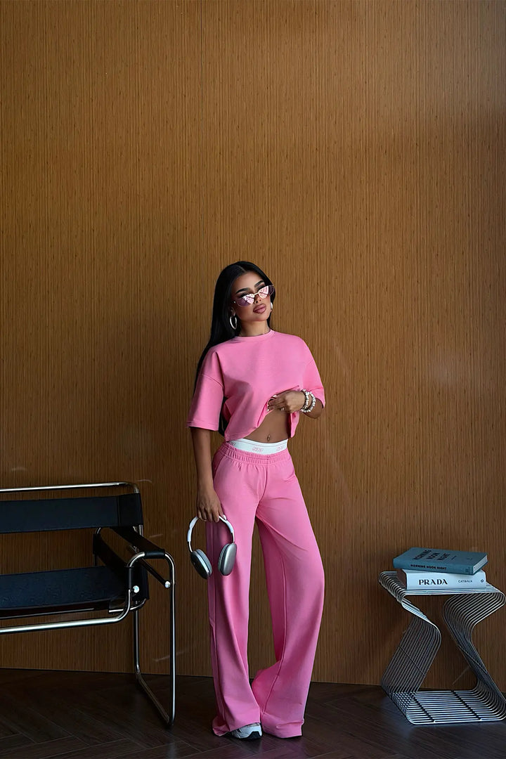 EYY Women Fuchsia Pants Set - Amberg