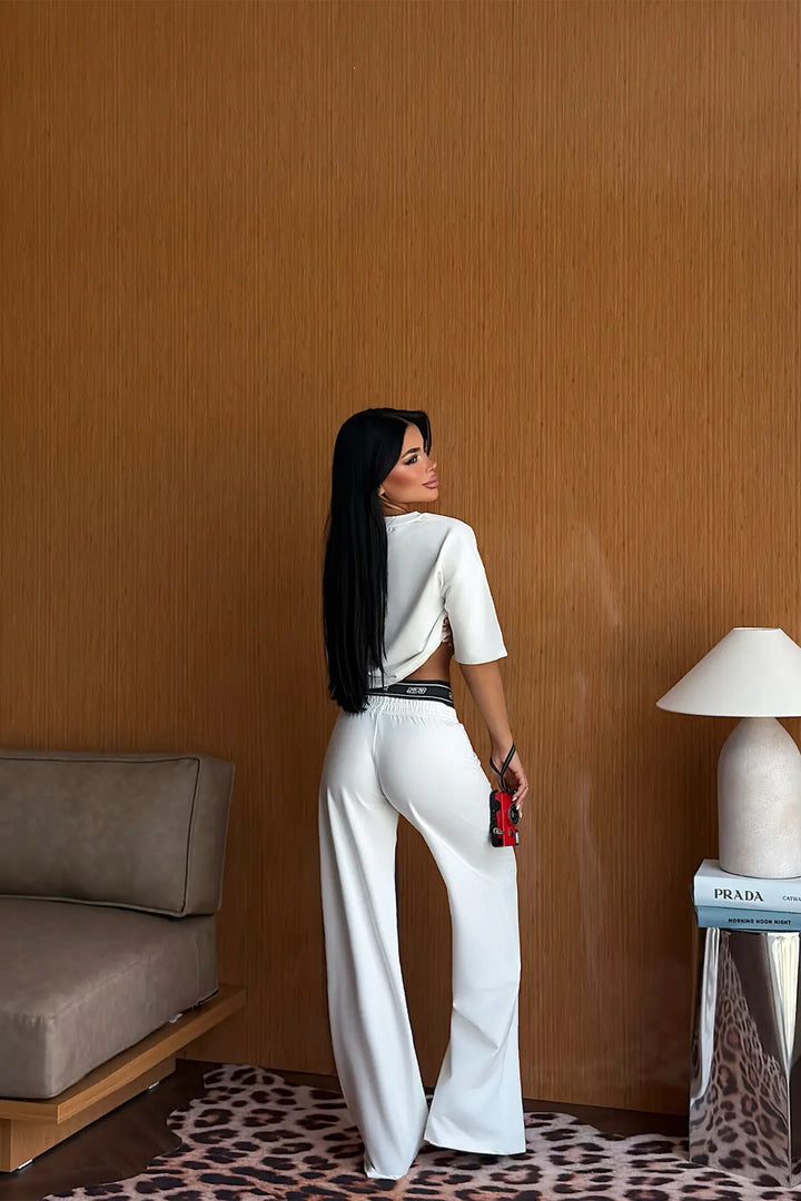EYY Women White Pants Set - Seixal