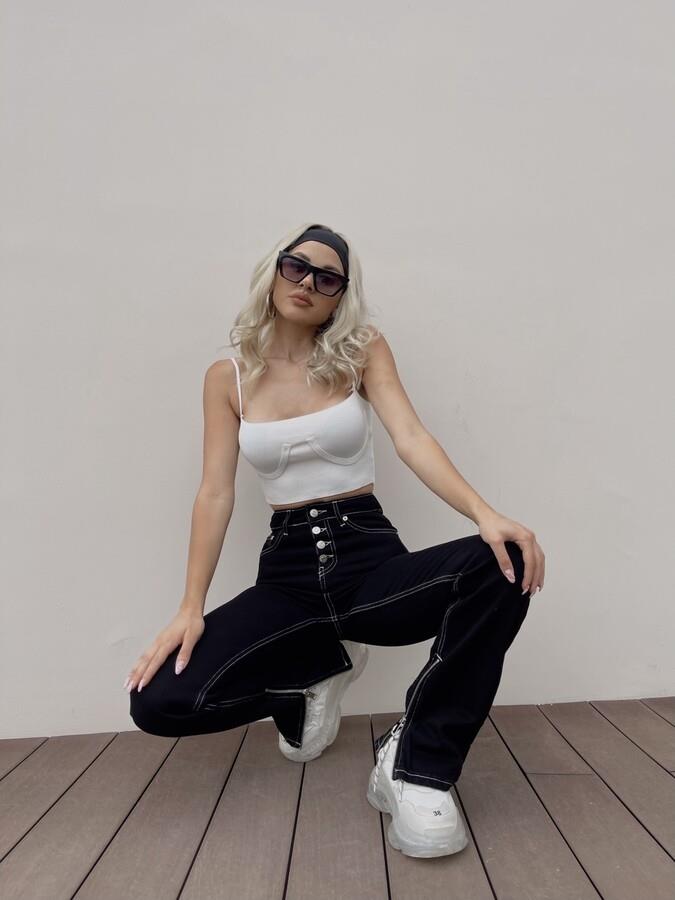 HLLY نساء ستيلا كروب وايت - فيشرز