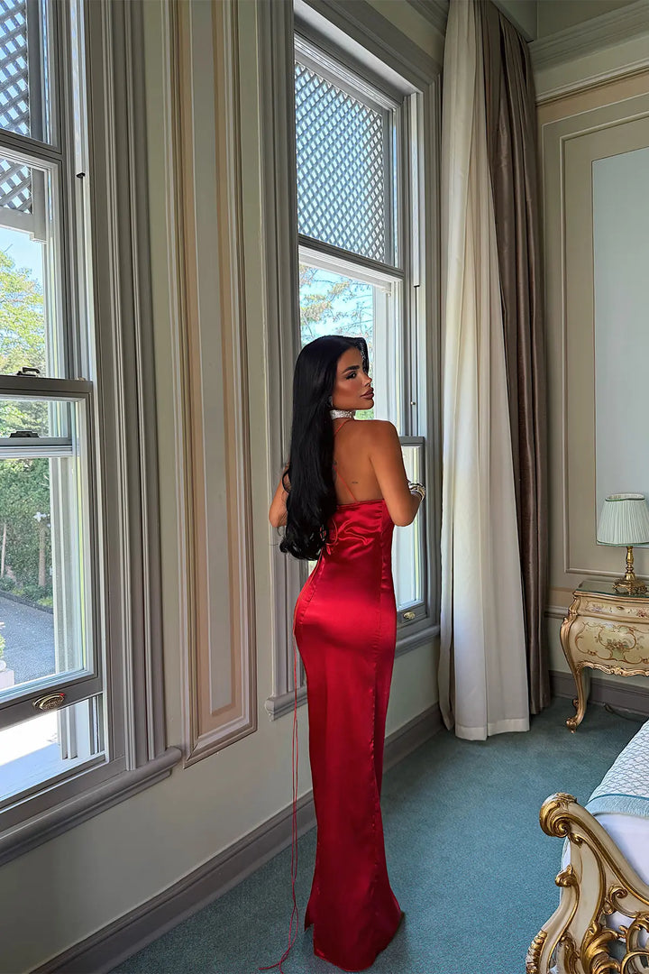 EYY Women Red Finue Dress - Layton