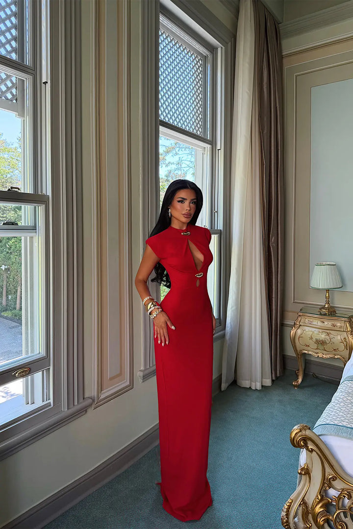 EYY Women Red Midi Dress - Ipswich