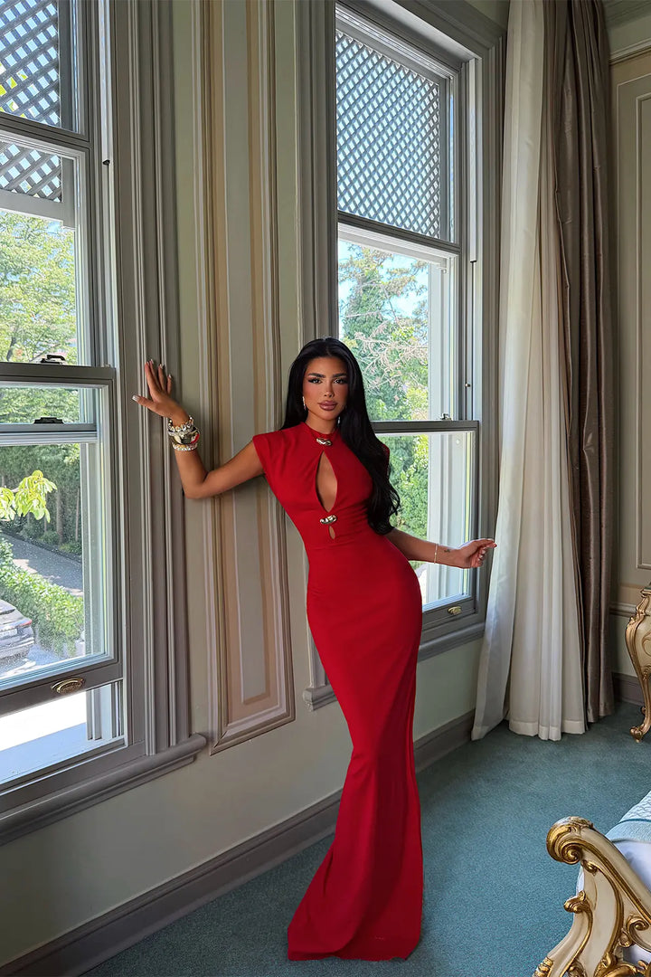EYY Women Red Midi Dress - Ipswich