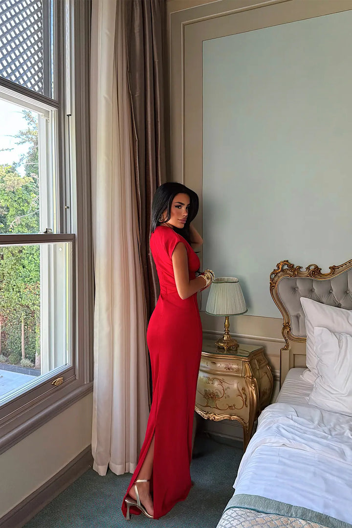 EYY Women Red Midi Dress - Ipswich