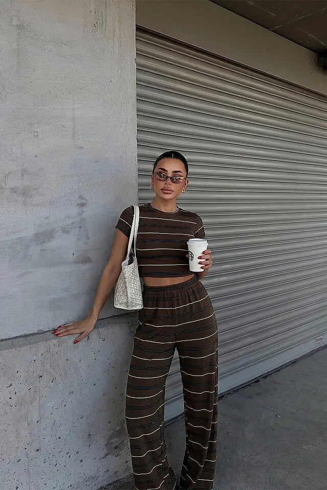 EYY Women Brown Pants Set - Castle Rock