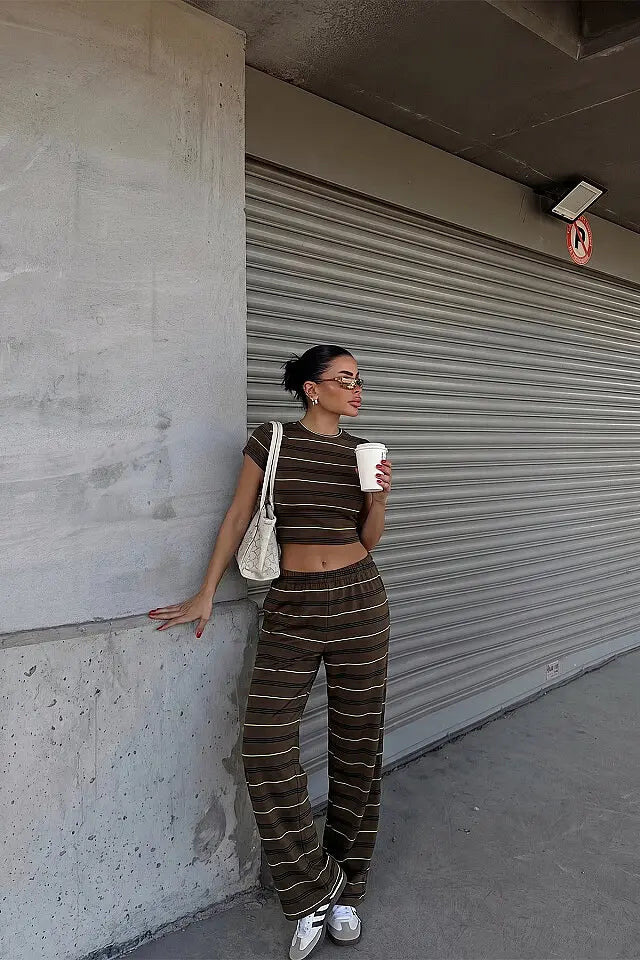 EYY Women Brown Pants Set - Castle Rock