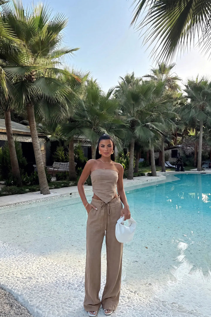EYY Women Mink-colored Pants Set - Godalming