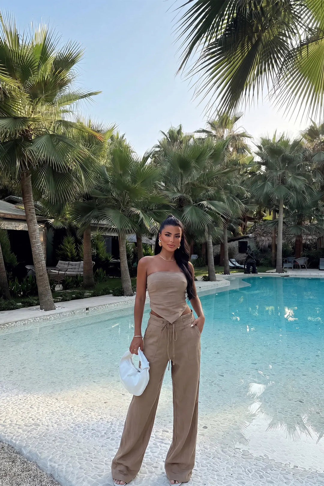 EYY Women Mink-colored Pants Set - Godalming