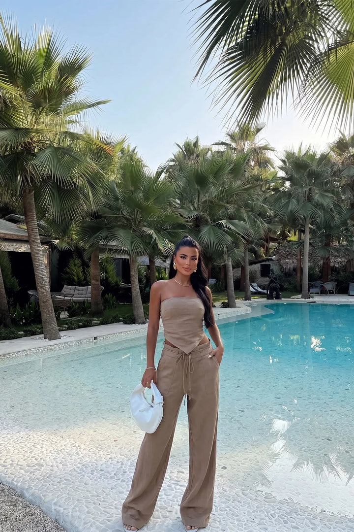 EYY Women Mink-colored Pants Set - Godalming