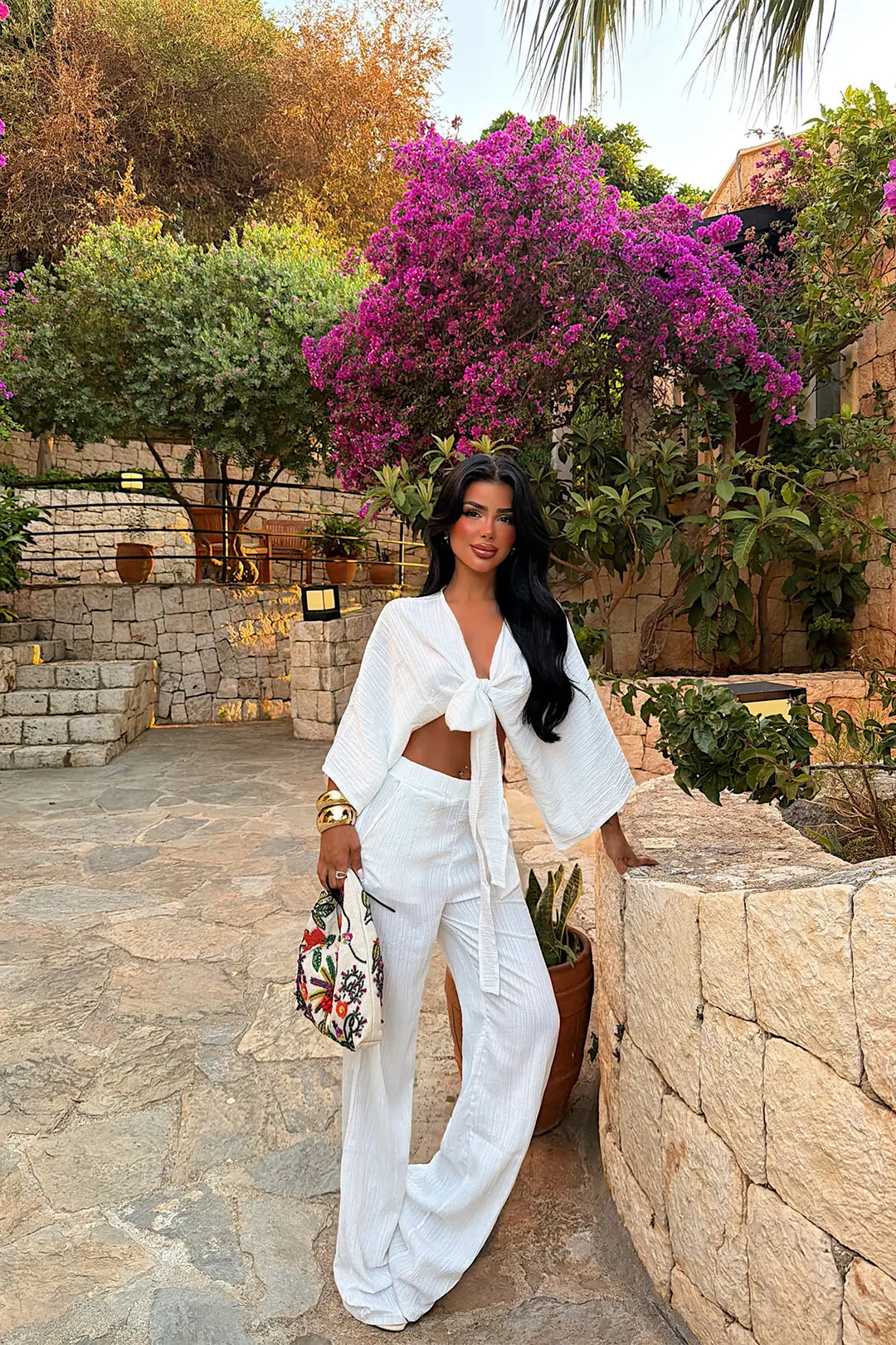 EYY Women White Pants Set - Antelope