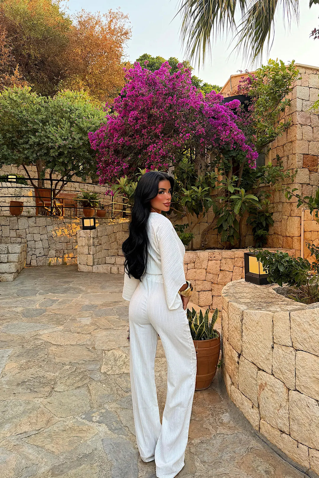 EYY Women White Pants Set - Antelope