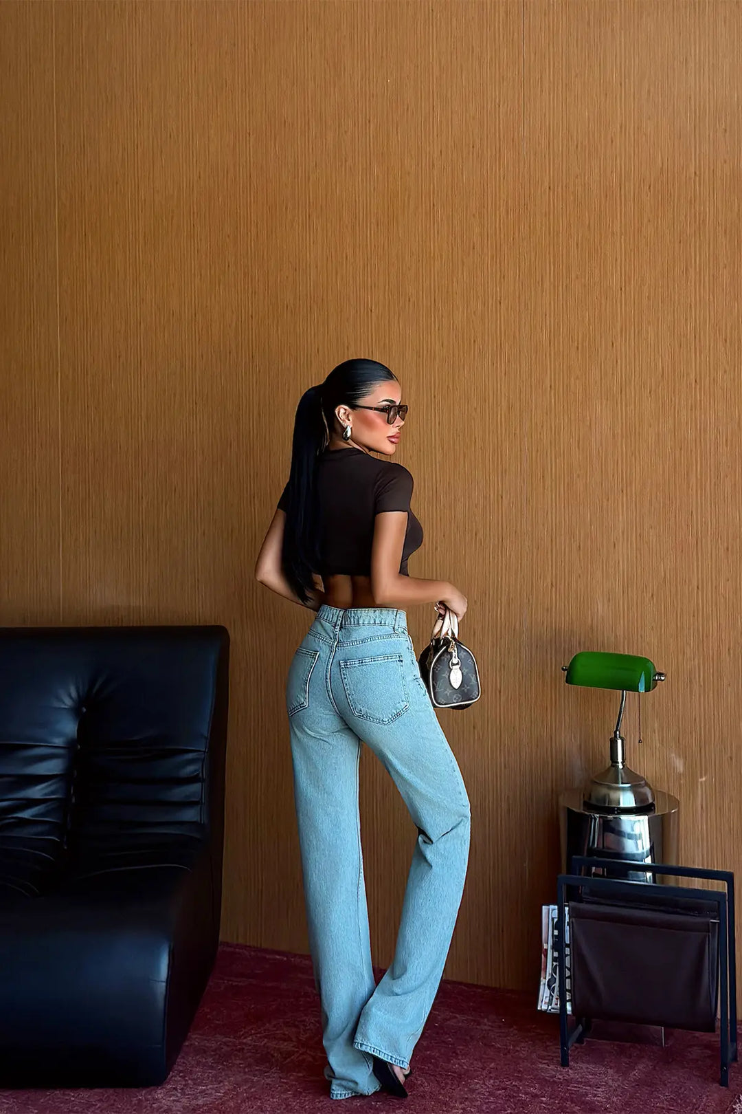EYY Women Blue Distressed High-Waisted Jeans - Luton