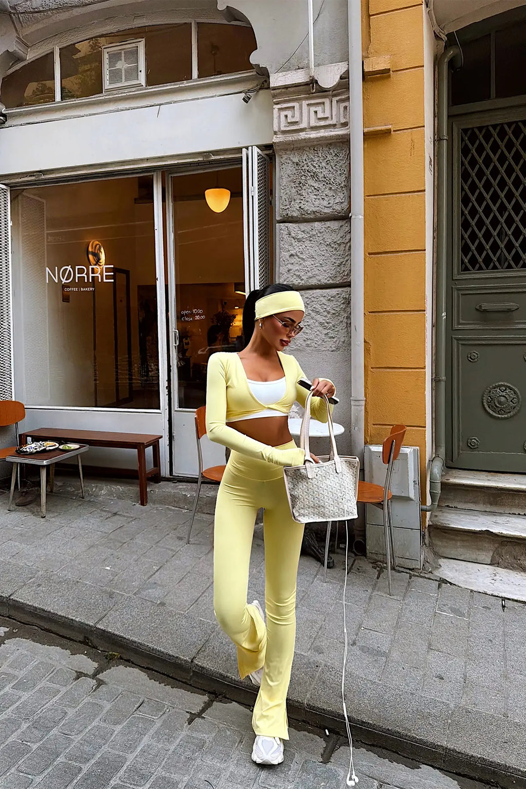 EYY Women Yellow 3-Piece Trouser Suit - Compiègne