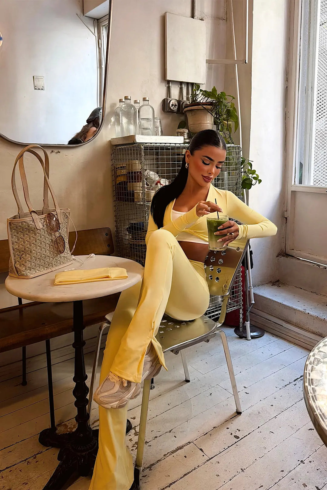 EYY Women Yellow 3-Piece Trouser Suit - Compiègne