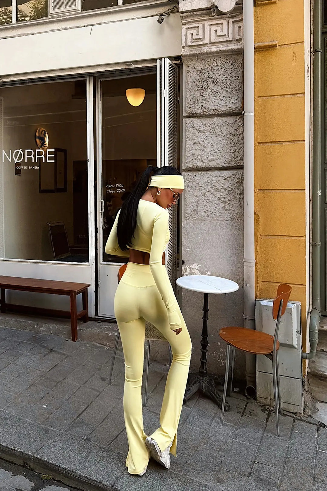 EYY Women Yellow 3-Piece Trouser Suit - Compiègne