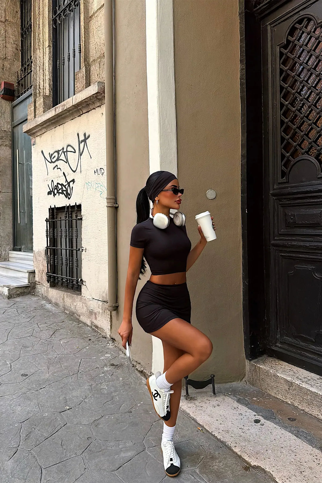 EYY Women Three-Piece Set with Black Pants - Salem
