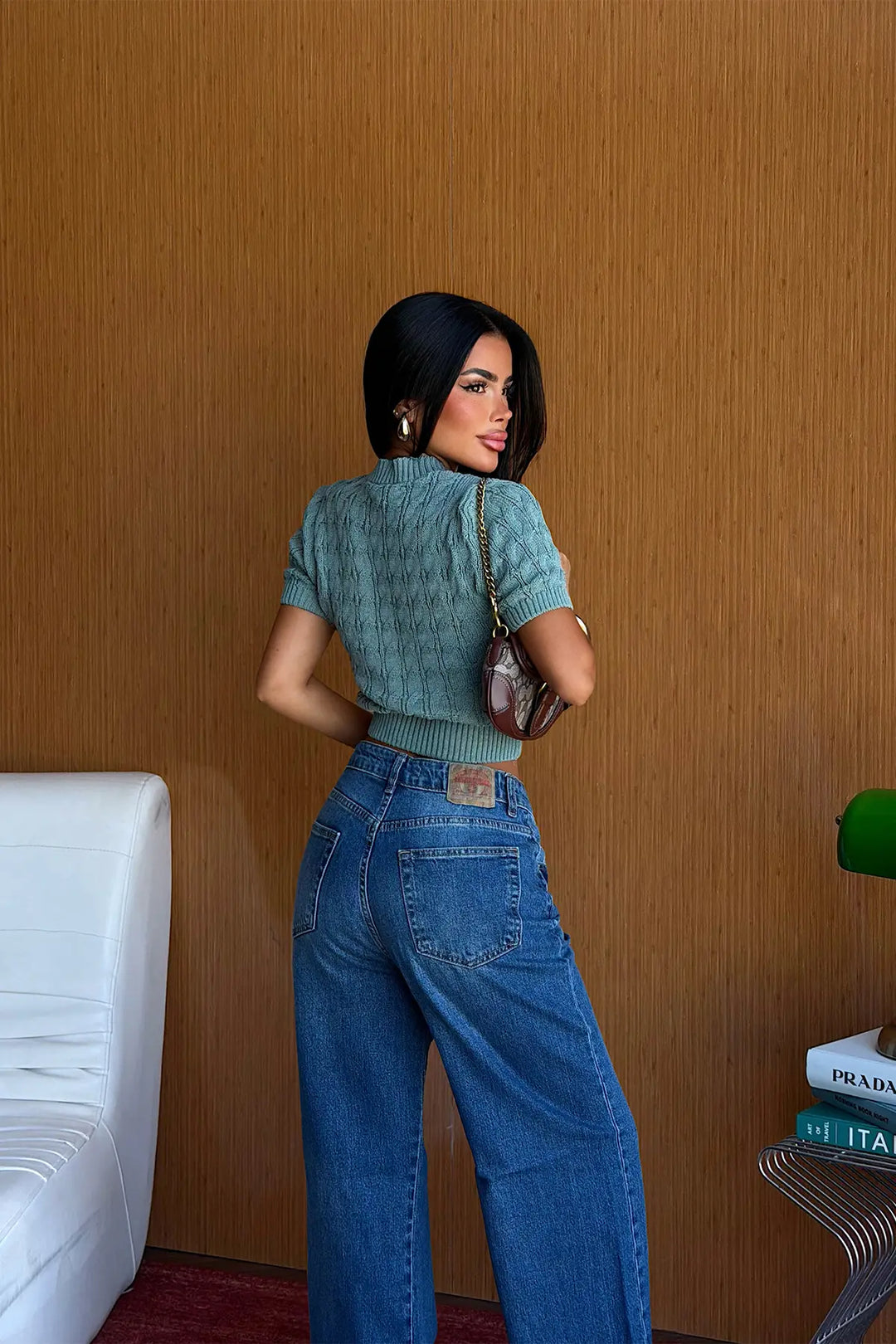 EYY Women Green Basic Sweater - Pasadena