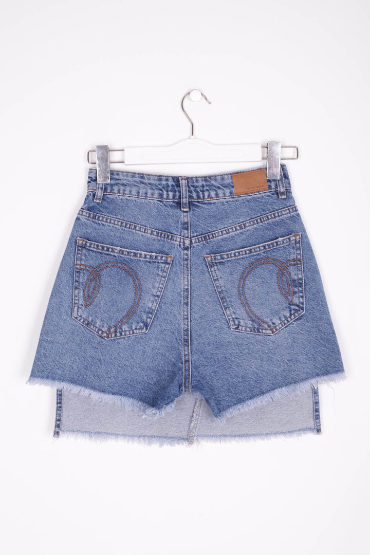 XLJ Denim Short with Heart Shaped Pocket Mixed - Roanoke