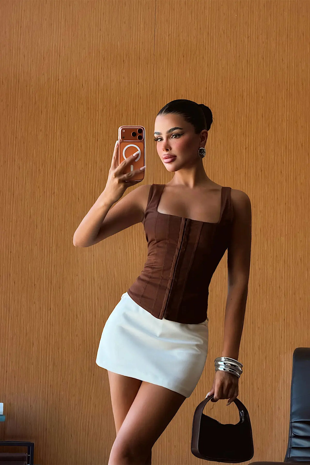 EYY Women Dark Brown Crop Top - San Pedro Garza García