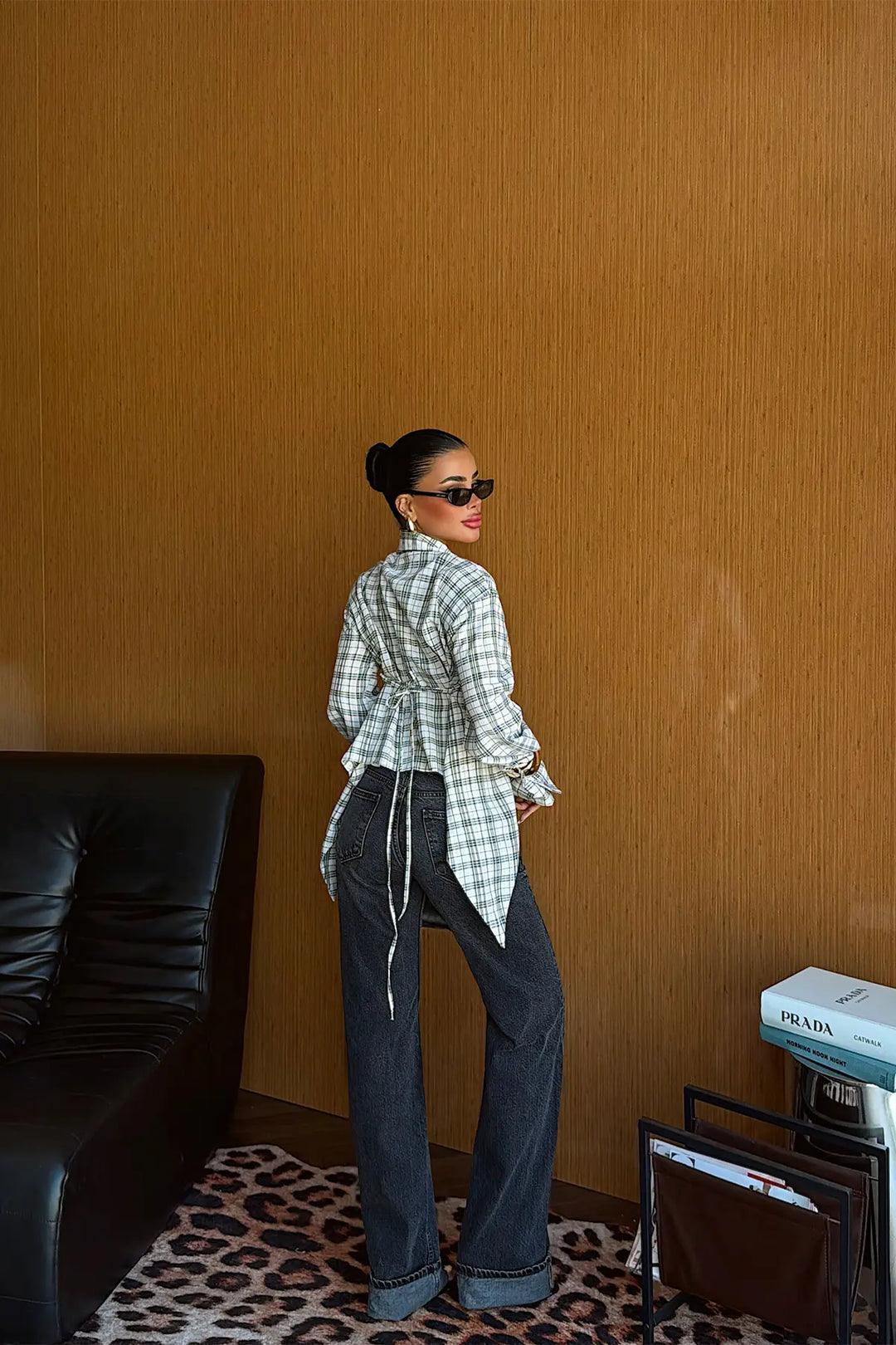 EYY Women White Plaid Shirt - Valenciennes