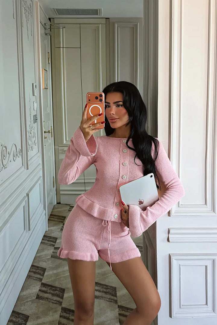 EYY Women Pink Shorts Set - Rancho Santa Margarita