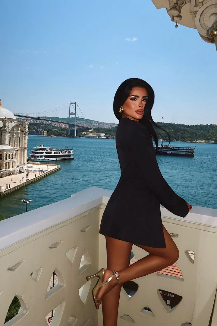 EYY Women Black Shorts Set - Tortosa