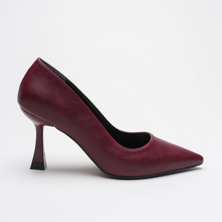DSM Ernio Bordeaux Leather High Heel Women's Shoe - La Porte