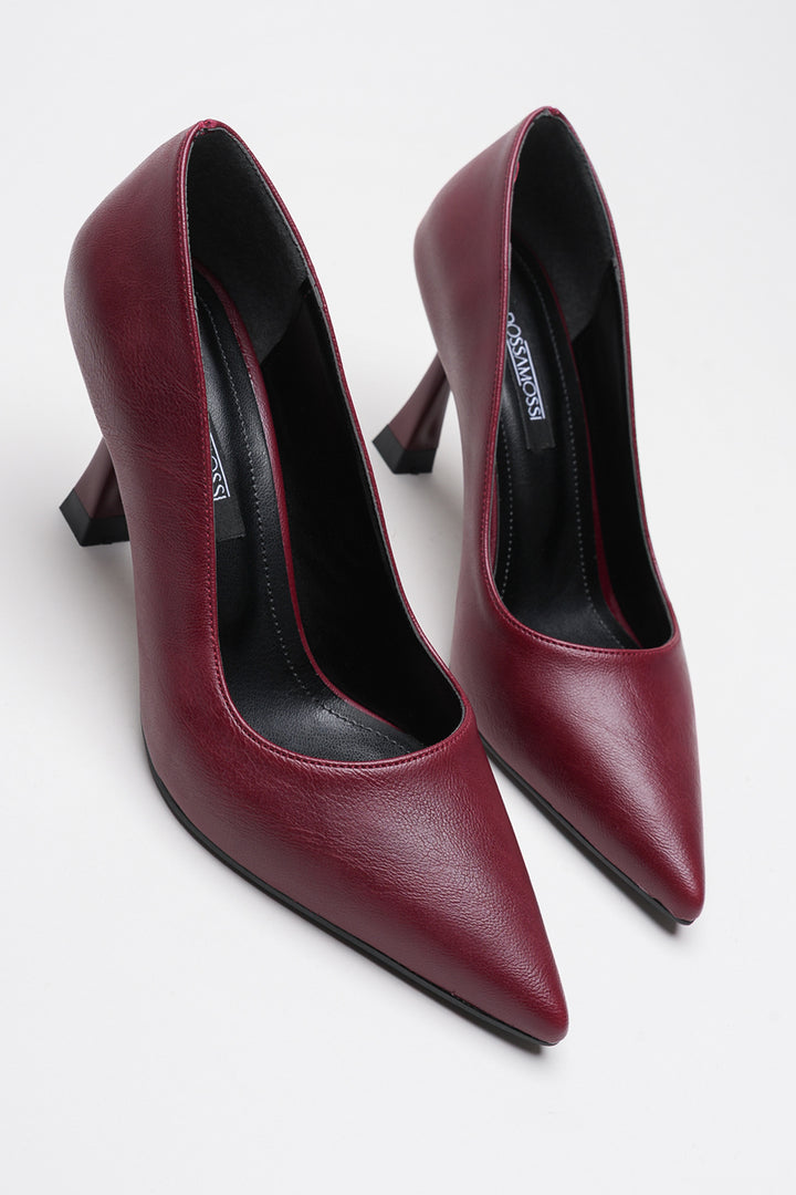 DSM Ernio Bordeaux Leather High Heel Women's Shoe - La Porte
