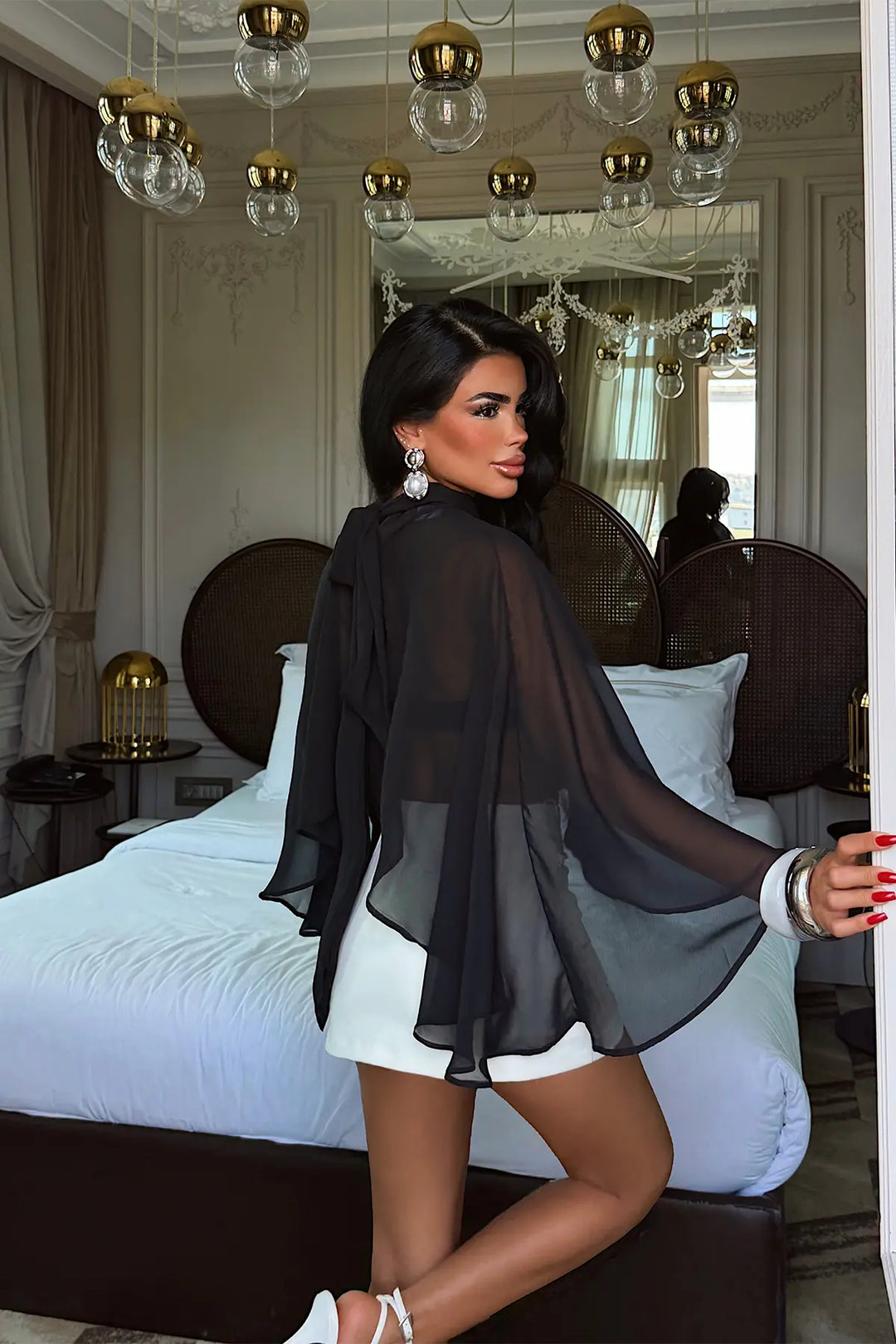 EYY Women Black Transparent Blouse - Keratsíni